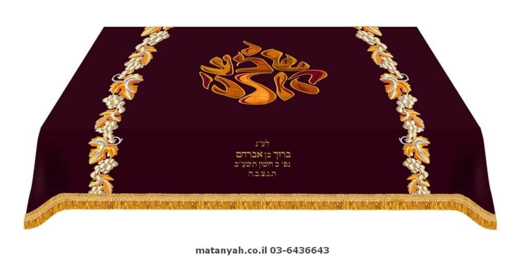 Shema Yisrael Lehava Bimah Cover – White & Blue