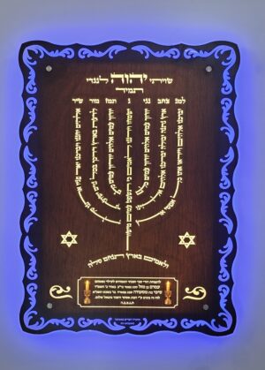 לוח מנורת למנצח עיטורים