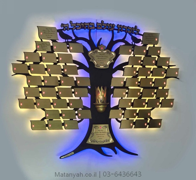 לוח הנצחה מואר ציפורי לב