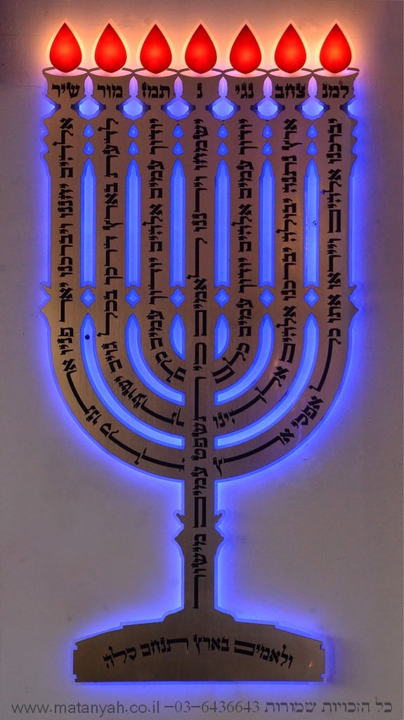 Illuminated Branch Menorah