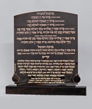 The Torah blessings and the Haftarah and the pomegranate segment