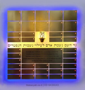 לוח הנצחה גלי אור
