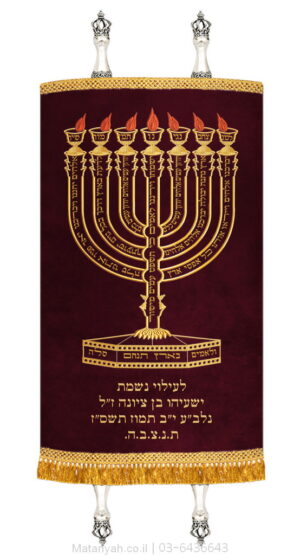 מעיל לספר תורה למנצח בורדו