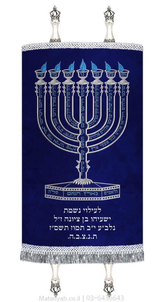 מעיל לספר תורה למנצח כסף מעיל לספר תורה למנצח כסף