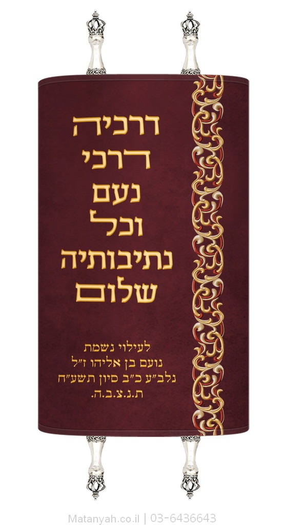 מעיל לספר תורה פס מעוטר זהב מעיל לספר תורה פס מעוטר זהב