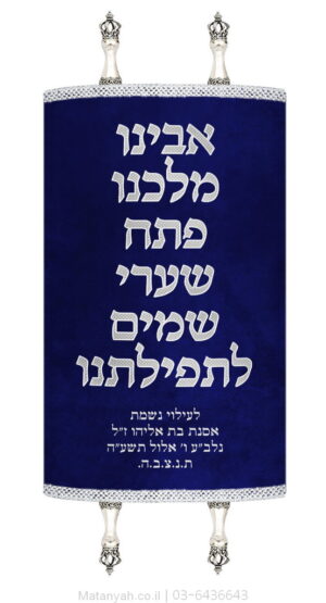 מעיל לספר תורה פסוק כסף