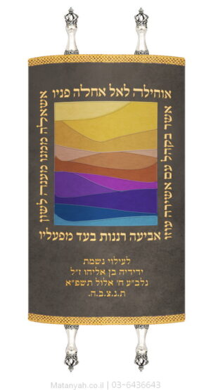 מעיל לספר תורה רקיע זהב