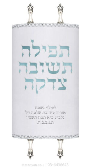 מעיל לספר תורה תשובה לבן