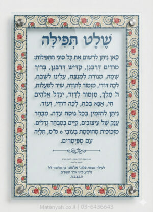 שלט זכוכית פסיפס