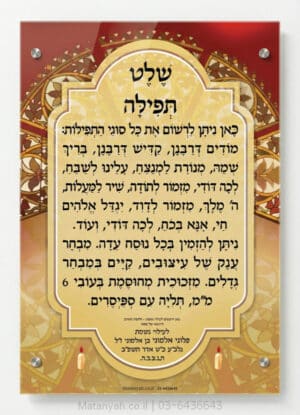 שלט זכוכית רחלי