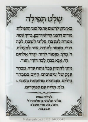 לוח הדפסה על זכוכית