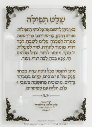 לוח הדפסה על זכוכית