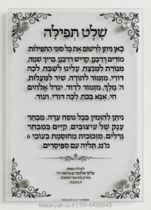 לוח הדפסה על זכוכית