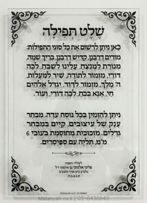 לוח הדפסה על זכוכית