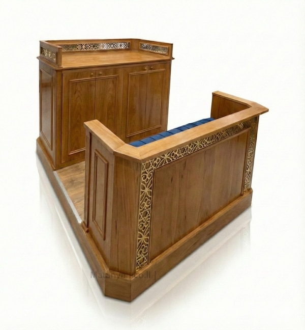 בימת תפילה עם גדר סגנון מודרני