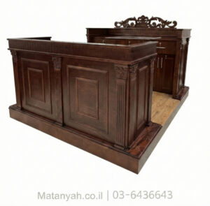 תיבת תפילה עמודי שלמה עם הגבהה וגדר היקיפית