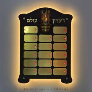 לוח הנצחה פתחו של עולם