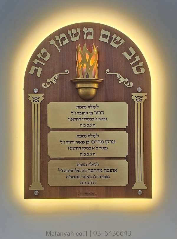 נר נשמה שם טוב