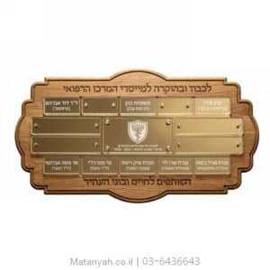 לוח תורמים שותפים למעשה המרפא