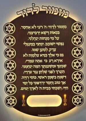 לוח מגן התפילה מזמור לדוד