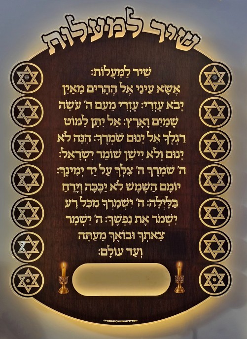 לוח מגן התפילה שיר למעלות