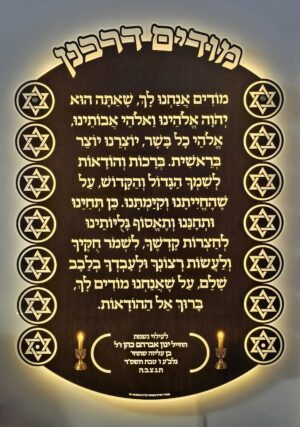 לוח מגן התפילה מודים