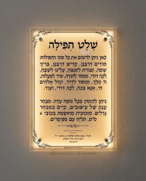 שלט זכוכית מסגרת קו נקי מואר