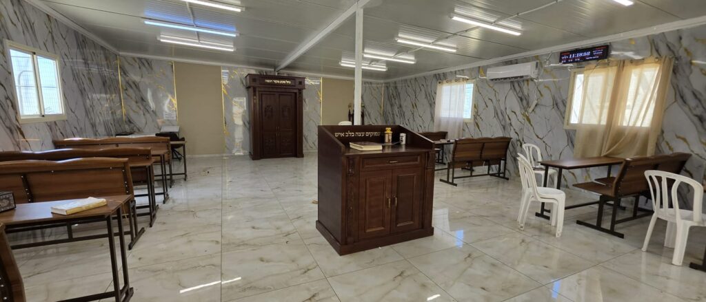 Ornate Aron Kodesh for a Breslov synagogue in Safed
