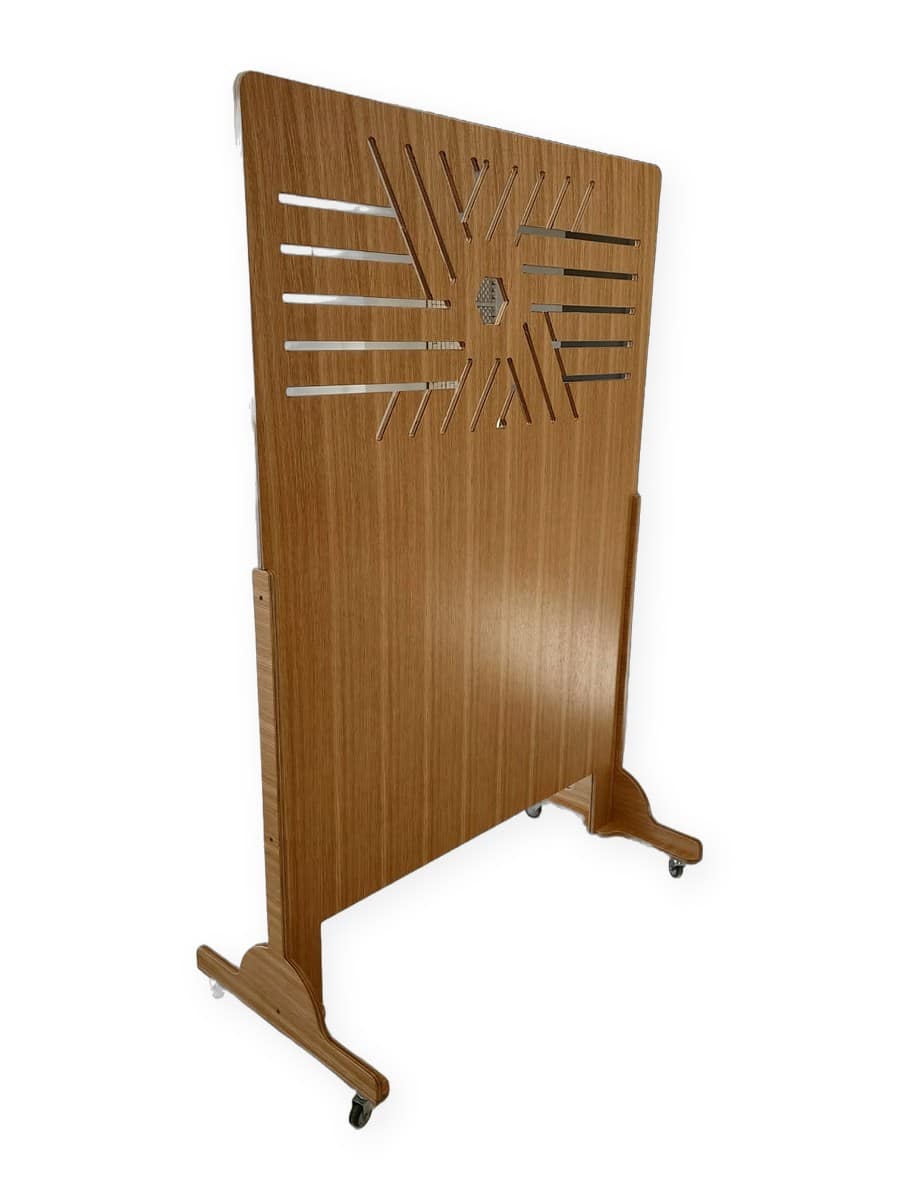 Portable Star of David partition for a synagogue on wheels